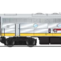 EMD F7 A-Unpowered B Set - Sound and DCC - Paragon4(TM) -- Santa Fe #341, 341A (Yellowbonnet, silver, yellow, blue)
