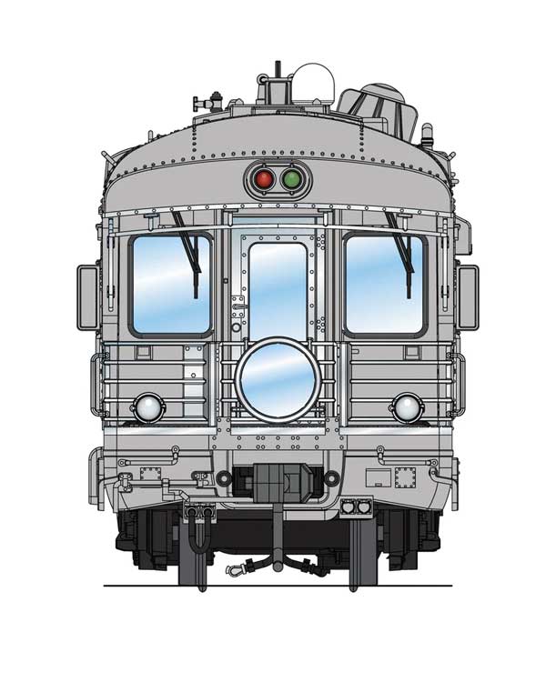 Business Car Observation UP #101 - Ready to Run -- Painted, Unlettered (gray)-2