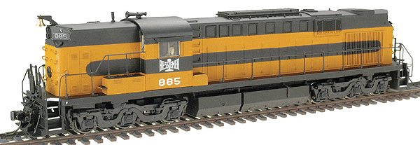 Stealth Series Diesel Alco RSD-15 High-Hood - Powered, DCC-Ready (No Sound) -- Bessemer & Lake Erie #885