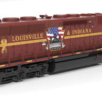 EMD SD45 - Standard DC - Paragon4(TM) -- Louisville & Indiana #3002 (Honoring Our Veterans, brown, gold)