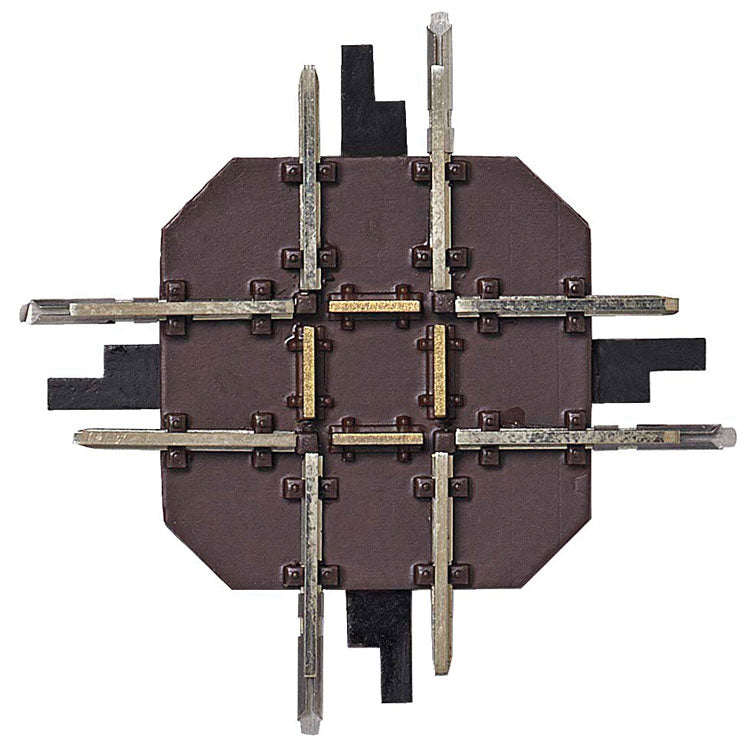 HOf 6.5mm (Z) Gauge Industrial Track90 Degree Crossing - Feldbahn-1