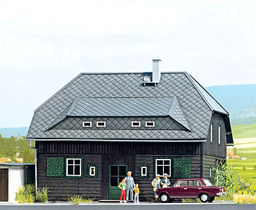 Village House - Kit -- 4-3/4 x 3-1/2 x 3-15/16" 12 x 9 x 10cm