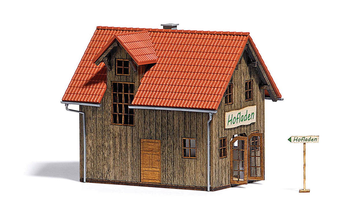Farm Shop -- Laser-Cut Wood Kit - 3-3/8 x 2-5/8 x 2-7/8" 8.5 x 6.7 x 7.3cm