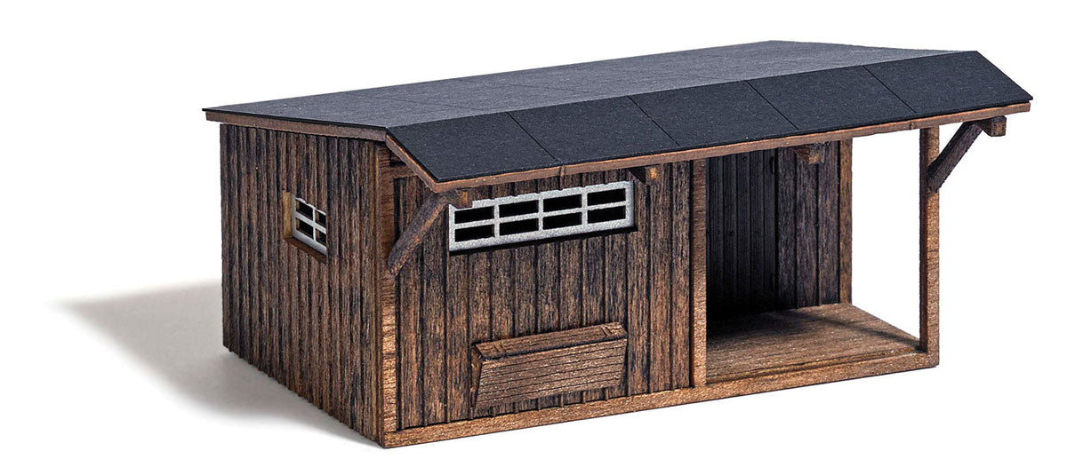 Pig Sty -- Laser-Cut Wood Kit - 2-7/16 x 2-1/16 x 1-1/4" 6.2 x 5.3 x 3.2cm-2
