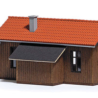 Wooden Office Building -- Laser-Cut Wood Kit - 4-1/8 x 3-1/1 x 2-3/16" 10.4 x 7.8 x 5.6cm