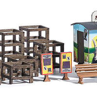 Wildlife Park/Zoo Accessories & Sales Kiosk Trailer -- Laser-Cut Wood Kit