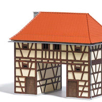 Ickelheim Half-Timber Gate House -- Laser-Cut Kit - 4-3/4 x 3-1/8 x 4-3/16" 12 x 8 x 10.7cm