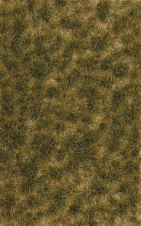 Grass Tuft Sheet -- 2-Color Long Late Summer Tufts 1/4" .6cm Tall, 5-7/16 x 3-7/16" 13.8 x 8.8