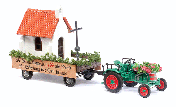 Festival Parade Set #5 -- Tractor w/Parade Float