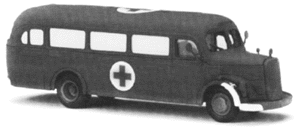 MB bus Military Ambulance