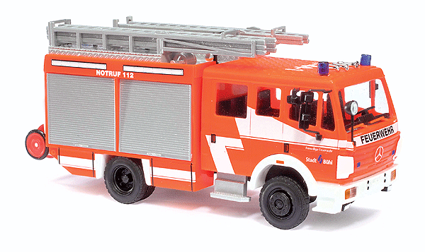 Emergency 1994 Mercedes-Benz MK94 1224 Fire Tanker Truck - Assembled -- Buhl Fire Department (orange, silver, white, German Lettering)