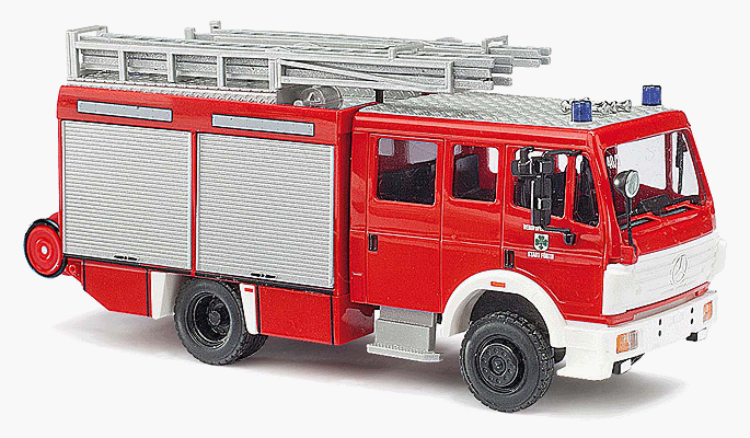 1994 Mercedes-Benz MK94 1224 Fire Truck w/Accessories - Assembled -- Furth, Germany, Fire Department (red, white, Germany Lettering)