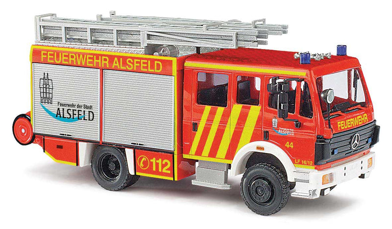 1994 Mercedes-Benz MK94 1224 Fire Tanker Truck - Assembled -- Alsfeld, Germany, Fire Department (red, silver, yellow, German Lettering)