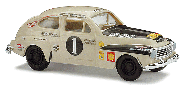 European Automobiles - Volvo -- 1958 544 2-Door Hardtop East African Safari #1 (cream, black)