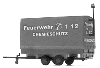Trailer w/ fire equipment