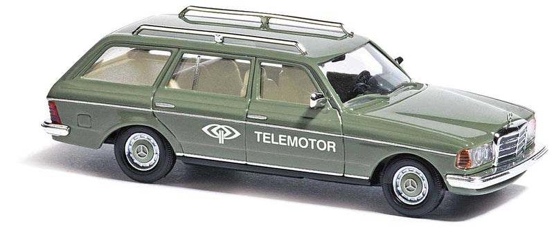 1977 Mercedes-Benz W123 Station Wagon - Assembled -- ZDF Telemotor (green, German Lettering)