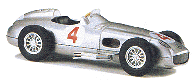 Racing Cars -- Mercedes W196 1954 Barcelona Grand Prix Winner #4 (silver)