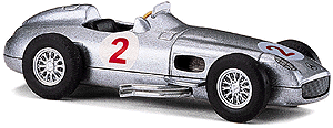 Racing Cars -- Mercedes W196 #2 "Silver Arrow" 1955 Buenos Aires Grand Prix Winner (silve