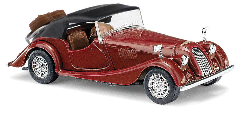 1968 Morgan Plus 8 Convertible - Assembled -- Top Up (red, black)