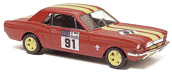 American Racing Cars - 1964 Ford Mustang Hardtop 2003 Historic Tour -- #91 (red, yellow stripes)