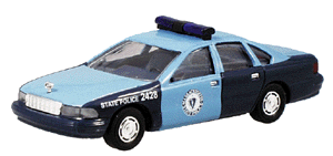 Emergency - Police Vehicles - Chevrolet Caprice 4-Door Sedan -- Massachusetts State Police (light & dark blue)