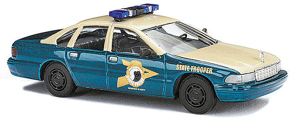 Emergency - Police Vehicles - Chevrolet Caprice 4-Door Sedan -- New Hampshire State Police (blue, cream, gold)