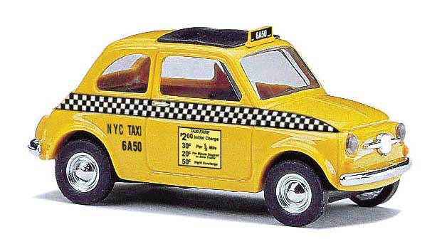 1965 Fiat 500 F Station Wagon w/Sunroof - Assembled -- Taxi (yellow, black, white)
