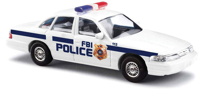 1997 Ford Crown Victoria 4-Door Sedan - Assembled -- FBI Police (white, black)