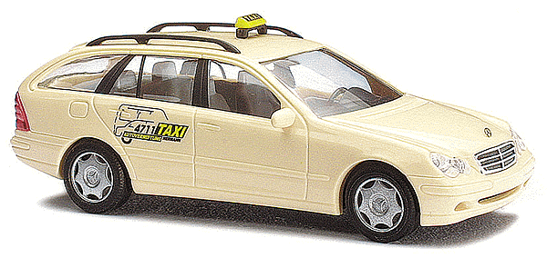 European Automobiles - Mercedes -- Taxi - C-Class T-Model 4-Door Station Wagon/Hatchback (cream)