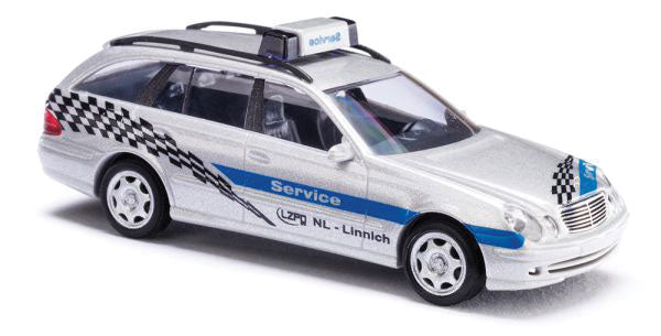 2002 Mercedes-Benz E-Klasse T- Modell Station Wagon - Assembled -- Mercedes-Benz Service (silver, blue, black, German Lettering)
