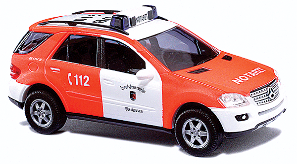 Emergency Automobile 2005 Mercedes-Benz M-Klasse W164 SUV - Assembled -- Oberhausen Fire Department (orange, white, German Lettering)
