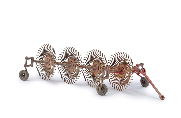 Bautz-Spinne BS4 Hay Rake Attachment - Assembled -- Brown