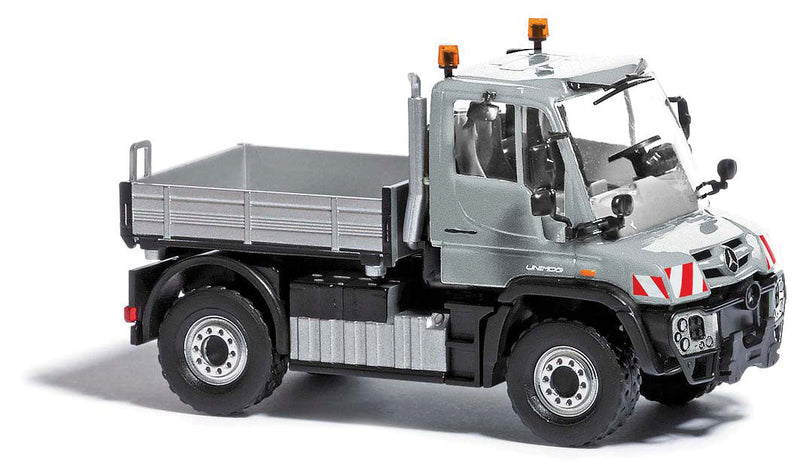 2013 Mercedes-Benz Unimog U 430 Heavy-Duty Pickup Truck - Assembled -- Einsatzfahrzeug (metallic silver, German Lettering)