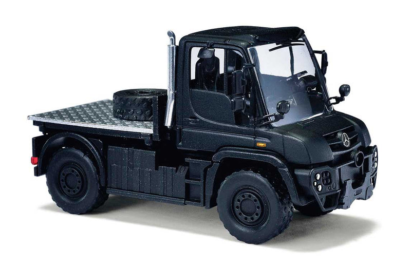2013 Mercedes-Benz Unimog U 430 Heavy-Duty Flatbed Truck - Assembled -- Black