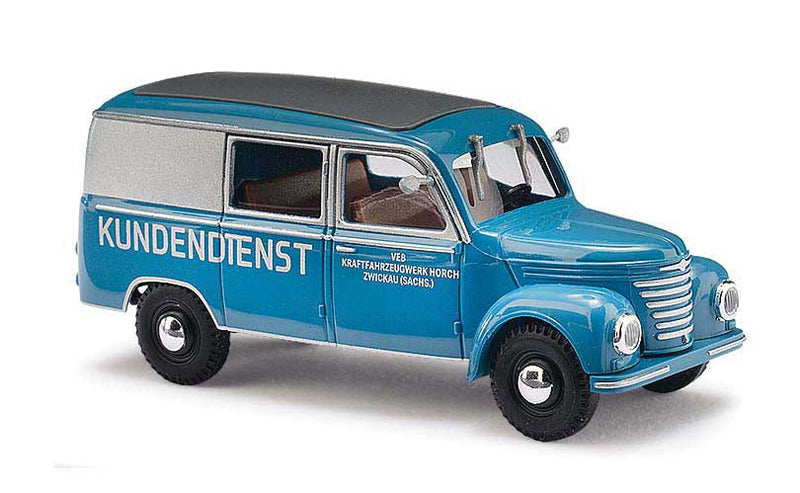 1956 Framo V901/2 4-Seat Cargo Van - Assembled -- Kraftfahrz. Horch Zwickau Service (blue, silver, German Lettering)