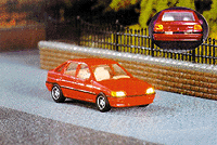 Automobile w/Working Lights -- Ford Escort