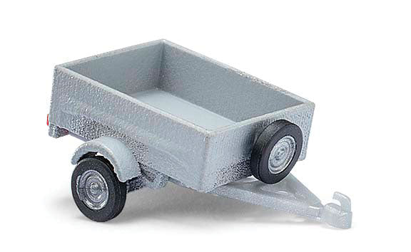 Small Single-Axle Utility Trailer - Assembled -- Gray
