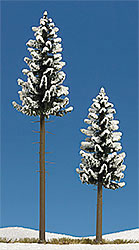 Snow Covered High Trunk Spruce pkg(2) -- 130mm, 195mm