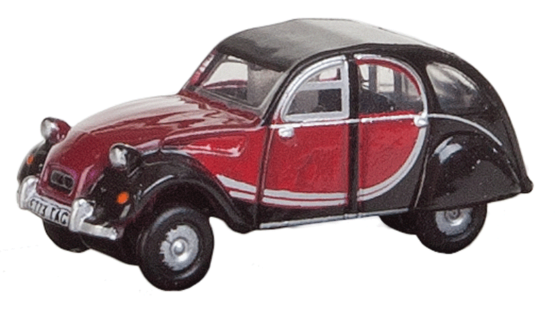1981 Citroen 2 CV - Assembled -- Charleston (red, black)