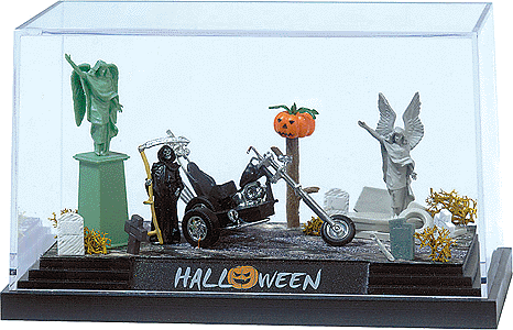 Complete Miniature Scene -- "Hard Luck Santa"-1
