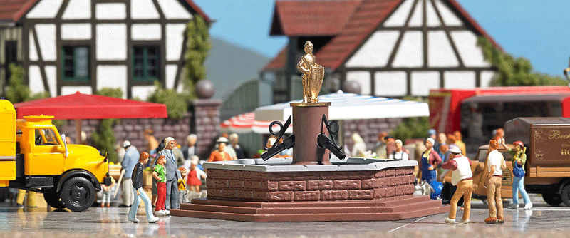 Marketplace Fountain - Kit -- 3-1/16 x 3-1/16 x 1-13/16" 7.8 x 7.8 x 4.6cm