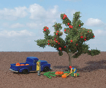 Complete Miniature Scene -- "Pumpkin Harvest"