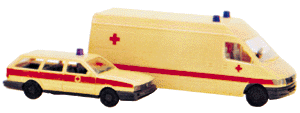 Fire Department (Doctor) Emergency, Set of 2 -- Audi A4 Avant & Mercedes Benz M Klasse