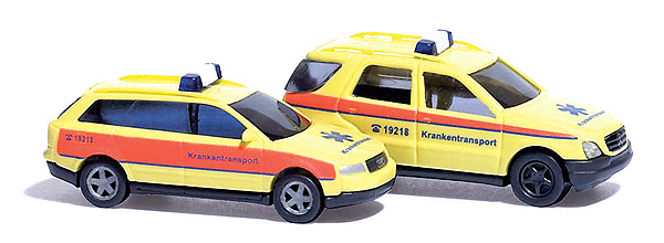 European Emergency -- Audi A4 Avant & Mercedes Benz M-Klasse Patient Transport, Set of 2