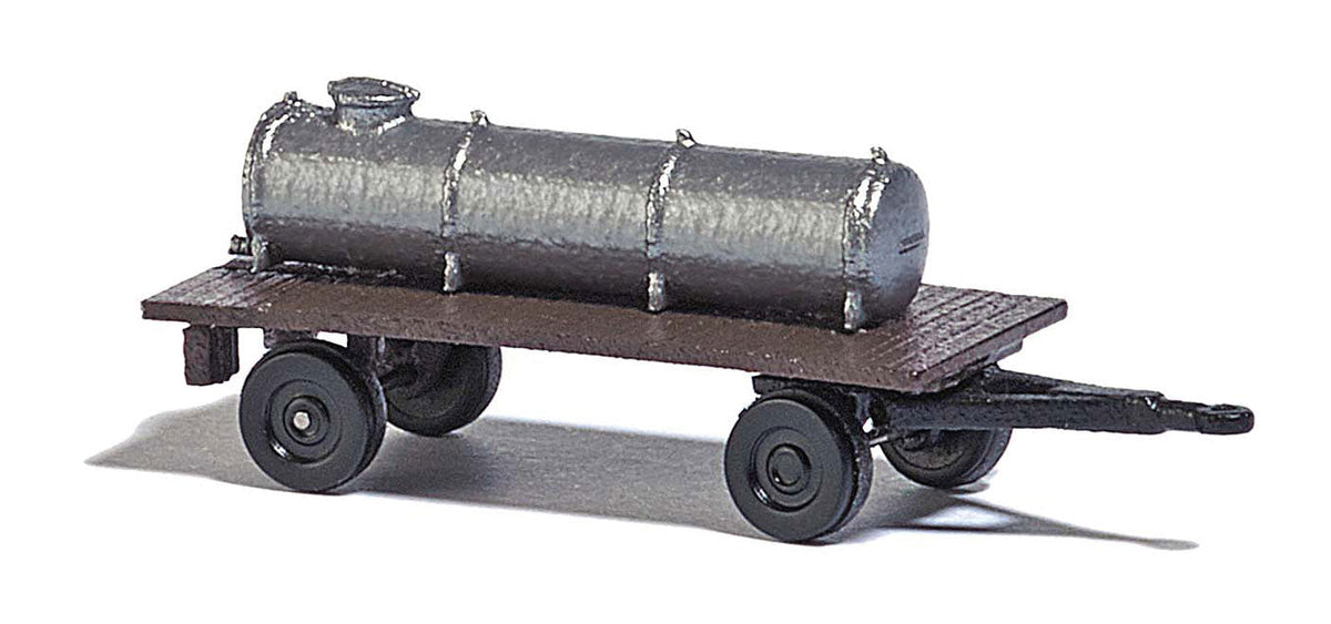 Low-Side Farm Tank Trailer - Assembled -- Brown