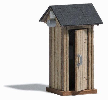 Railroad Dispatcher Trackside Telephone Box -- Laser-Cut Wood Kit - 1/2 x 1/2 x 15/16" 1.3 x 1.3 x 2.4cm