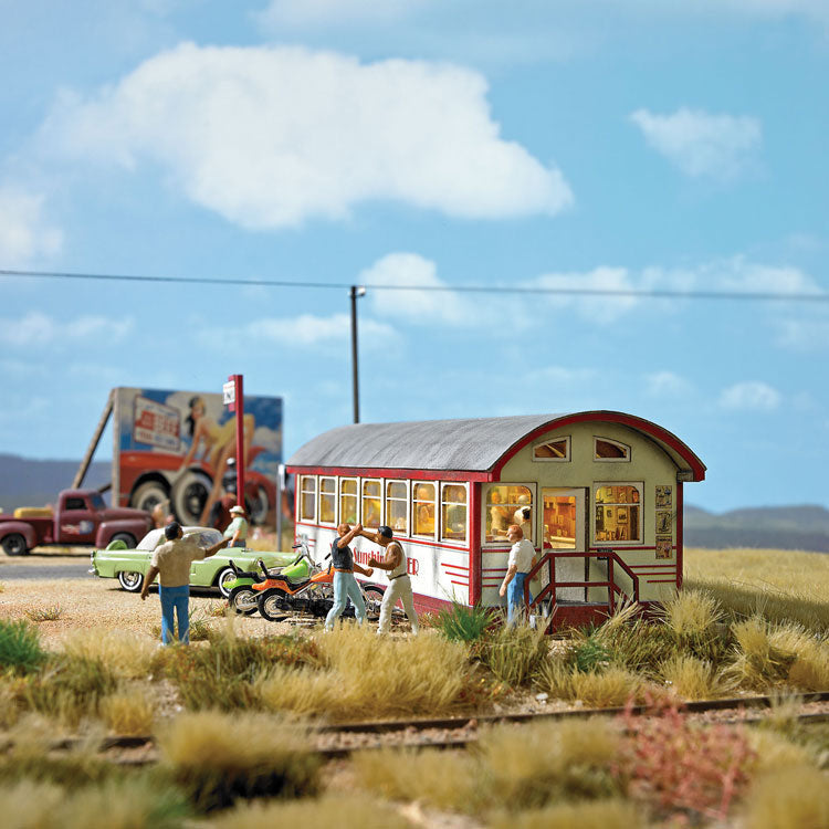 Yellow Sunshine Diner -- Laser-Cut Card Kit - 5-1/4 x 1-3/4 x 1-5/8" 13.3 x 4.5 x 4.2cm-2