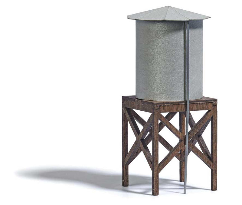 North American-Style Water Tank -- Laser-Cut Kit - 1-3/8 x 1-3/8 x 3" 3.5 x 3.5 x 7.6cm-1