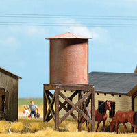 North American-Style Water Tank -- Laser-Cut Kit - 1-3/8 x 1-3/8 x 3" 3.5 x 3.5 x 7.6cm