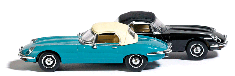 1961 Jaguar E-Type Convertible - Assembled -- Top Up, Various Colors
